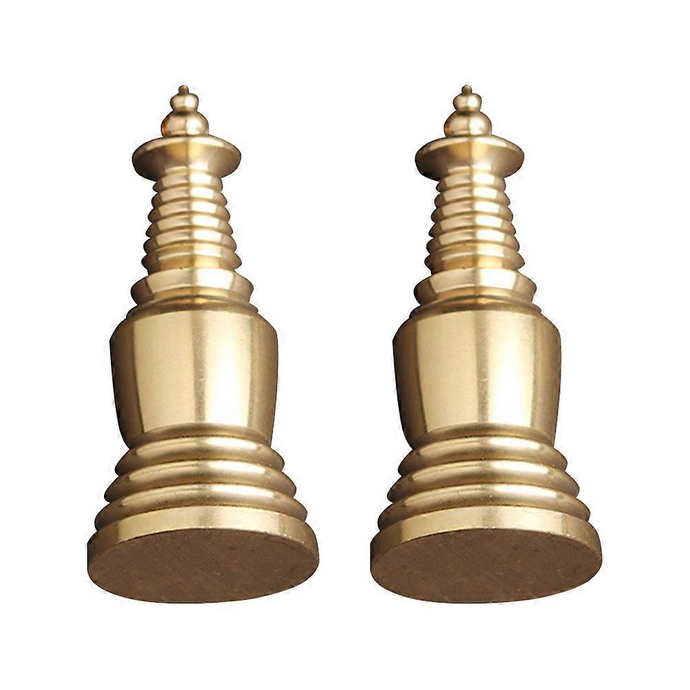 Golden Brass DIY Pendant for Decor with Hole Design Openable and 2 Pieces