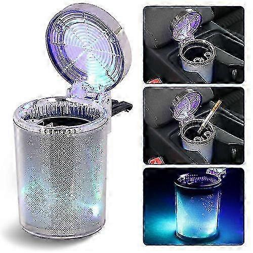 Portable LED Car Cigarette Ashtray Cup with Colorful Light