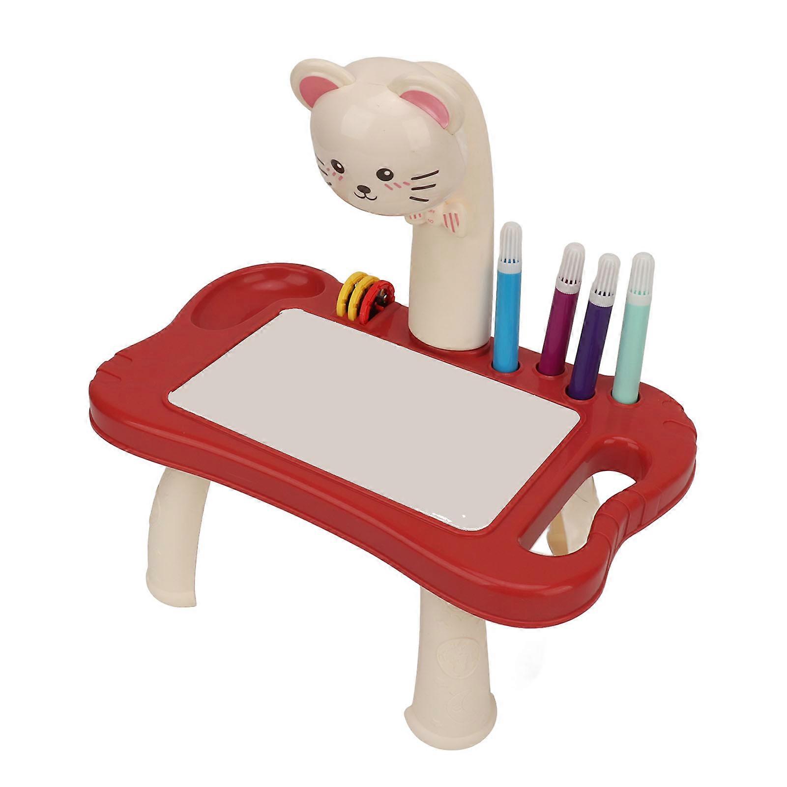 Kids Projection Drawing Sketcher Multifunctional Safe Intelligent Drawing Projector Machine for Learn Draw Sketch Cat 