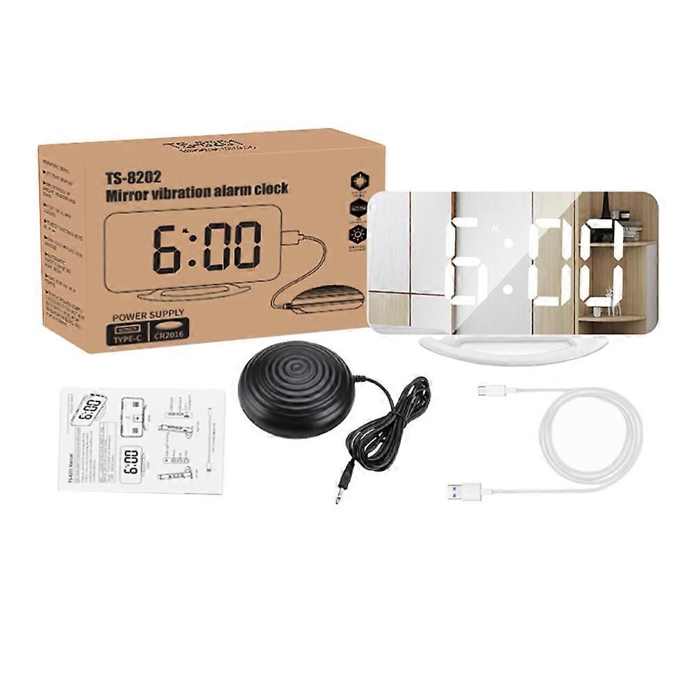 Stylish Alarm Clock with Mirror Function, Suitable for Bedroom and Daily Routine