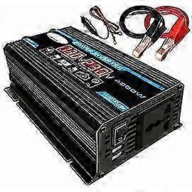 4000W Pure Sine Wave Inverter 12V to 220V Power Transformer with Wireless Remote Control, LED Display, and 2 USB Ports for Automotive, Campi