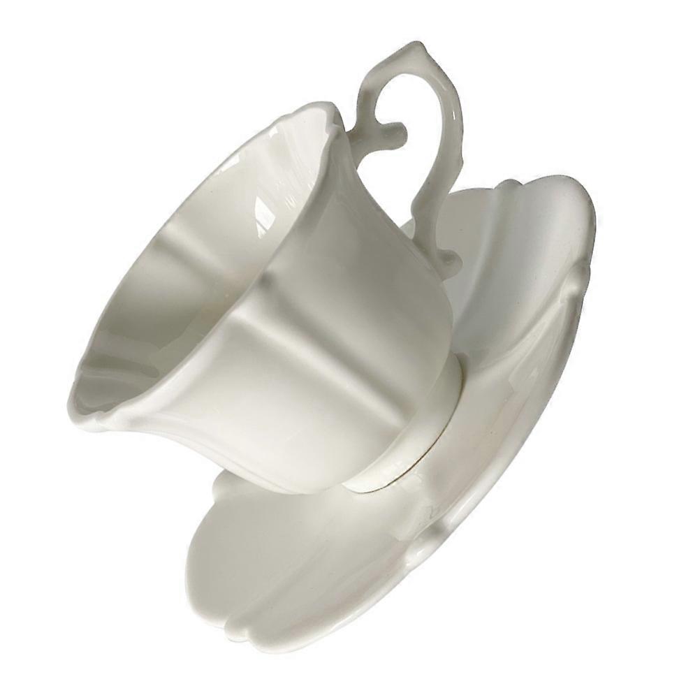 Ceramic Coffee Cup With Saucer Porcelain Elegant Tableware For Afternoon Tea 1 Set
