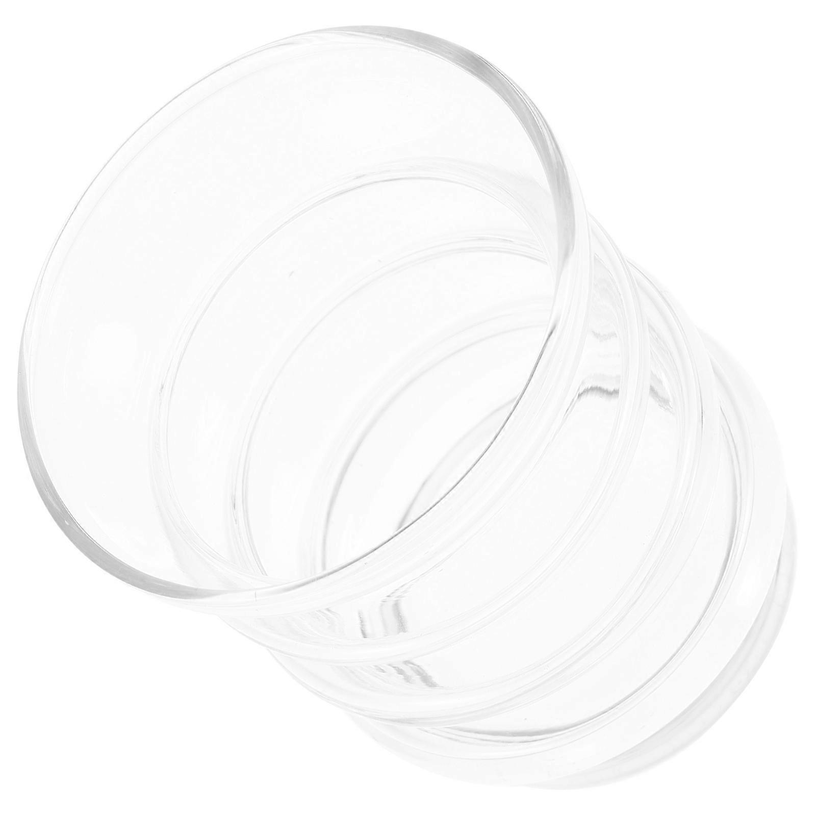 Glass Tealight Holder Creative Shape For Bedroom Cafe Restaurant 4Pcs