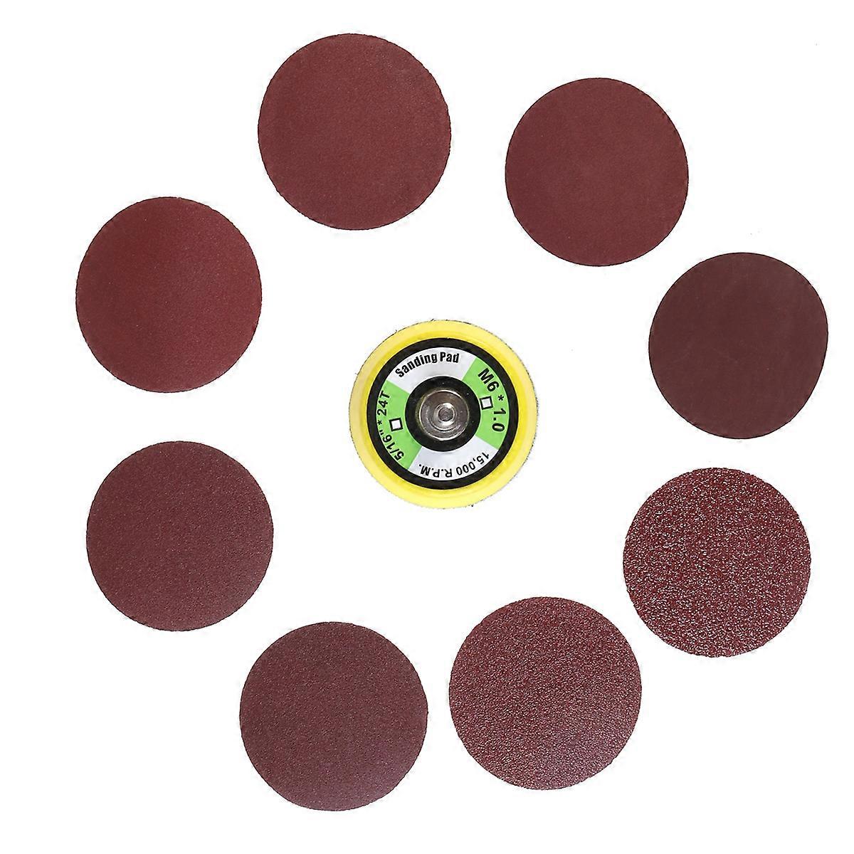 Hook and Loop Sanding Discs Sandpaper for Electric Sander Professionals Diy Enthusiasts 2 Inch Hook and Loop Attachment 100 Pcs