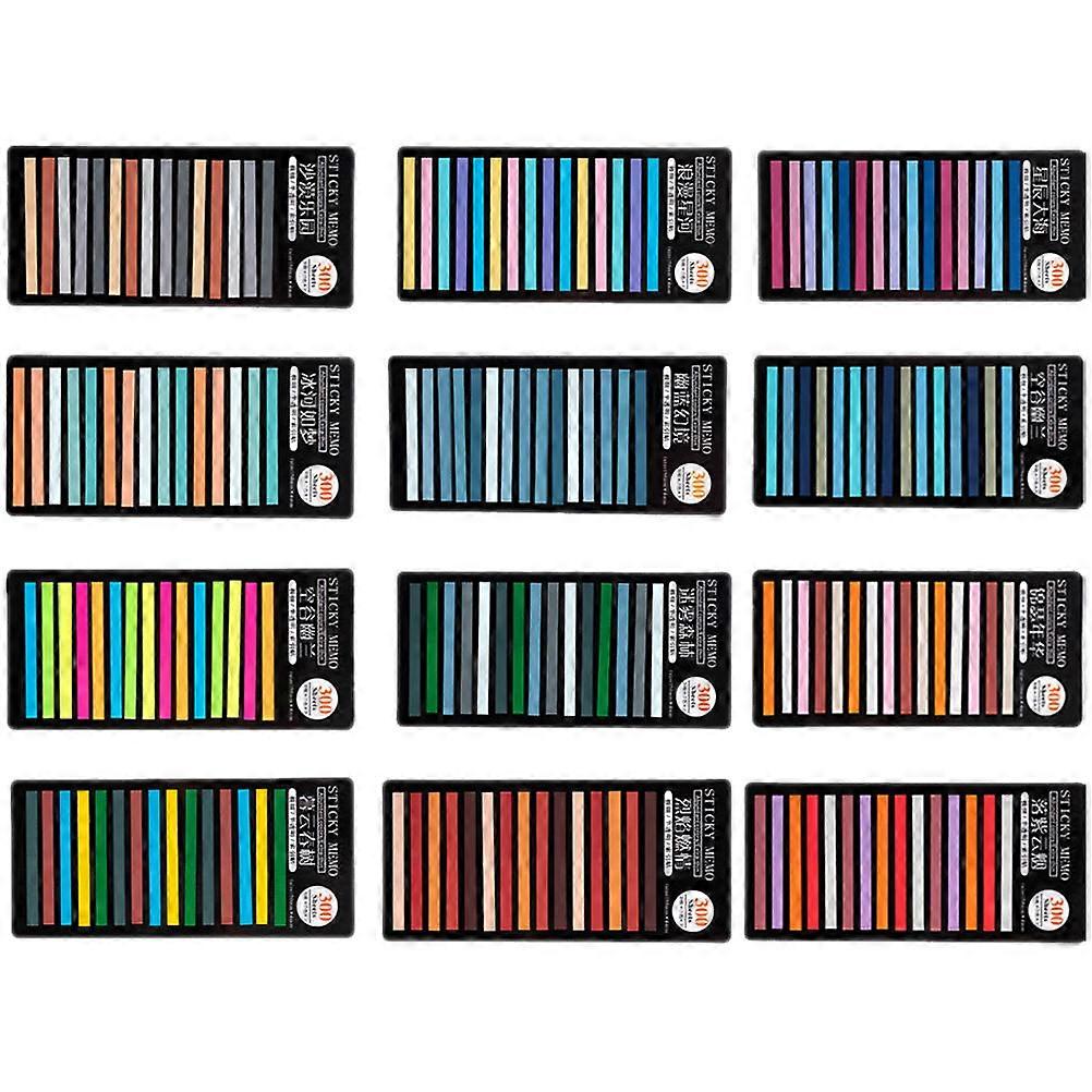 School Stationary Note Reading Strips Frosted Transparent Soft Texture Reading Note-taking PET Marking Notes 1 Set