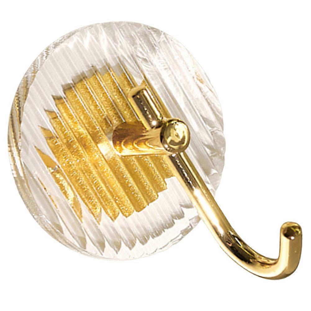 Bathroom Hanger Wall Hanging Hook Golden 6.50X6.50X2.50CM Space-Saving 1Pack