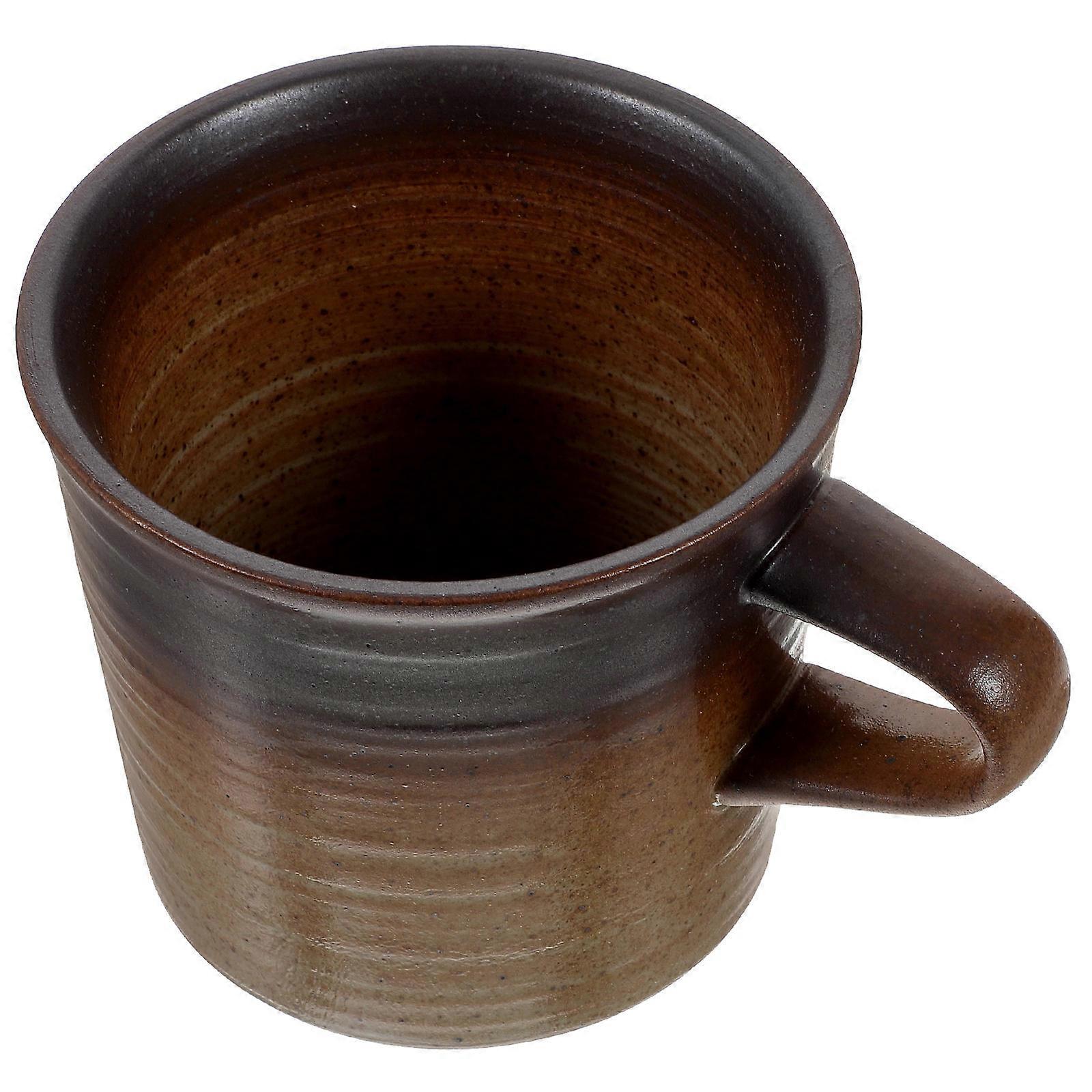 Home Coffee Mug Round Vintage Style For Daily Use 10.5X8X7.5CM 240ml For Coffee 1Pcs