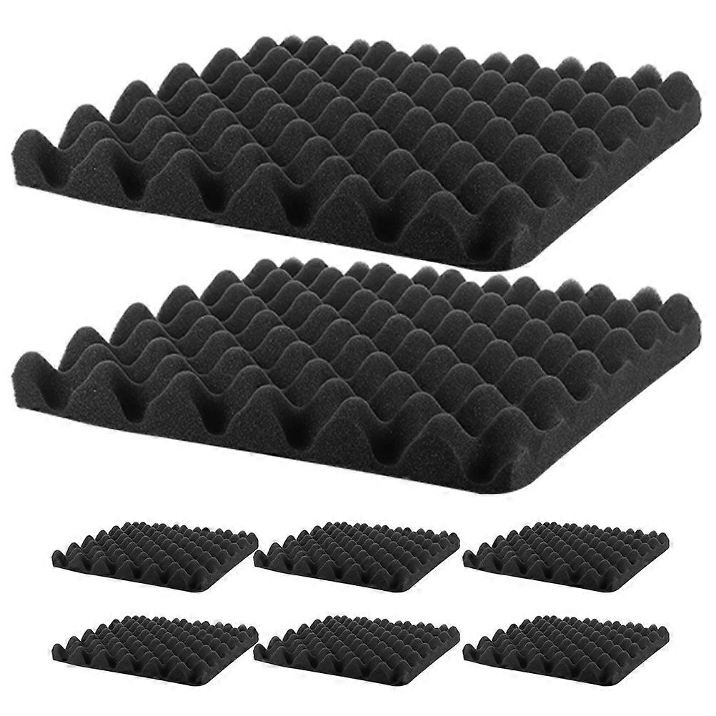 8pcs Self Adhesive Acoustic Panels Sound Dampening Pads for Home Studio Noise Isolation High Density Soundproofing Padding