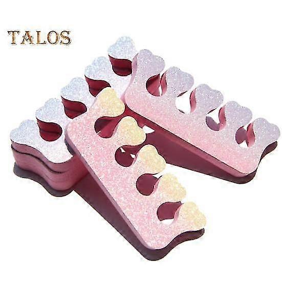 100Pcs Gradient Color Toe Separators Easy to Use Convenient Beautiful Design Multifunctional Toe Splitters