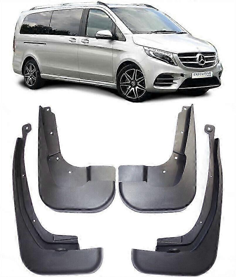 Suitable Set Splash Guards Mud Flaps Fit For 2016-2024 Mercedes Benz V Class AMG Line