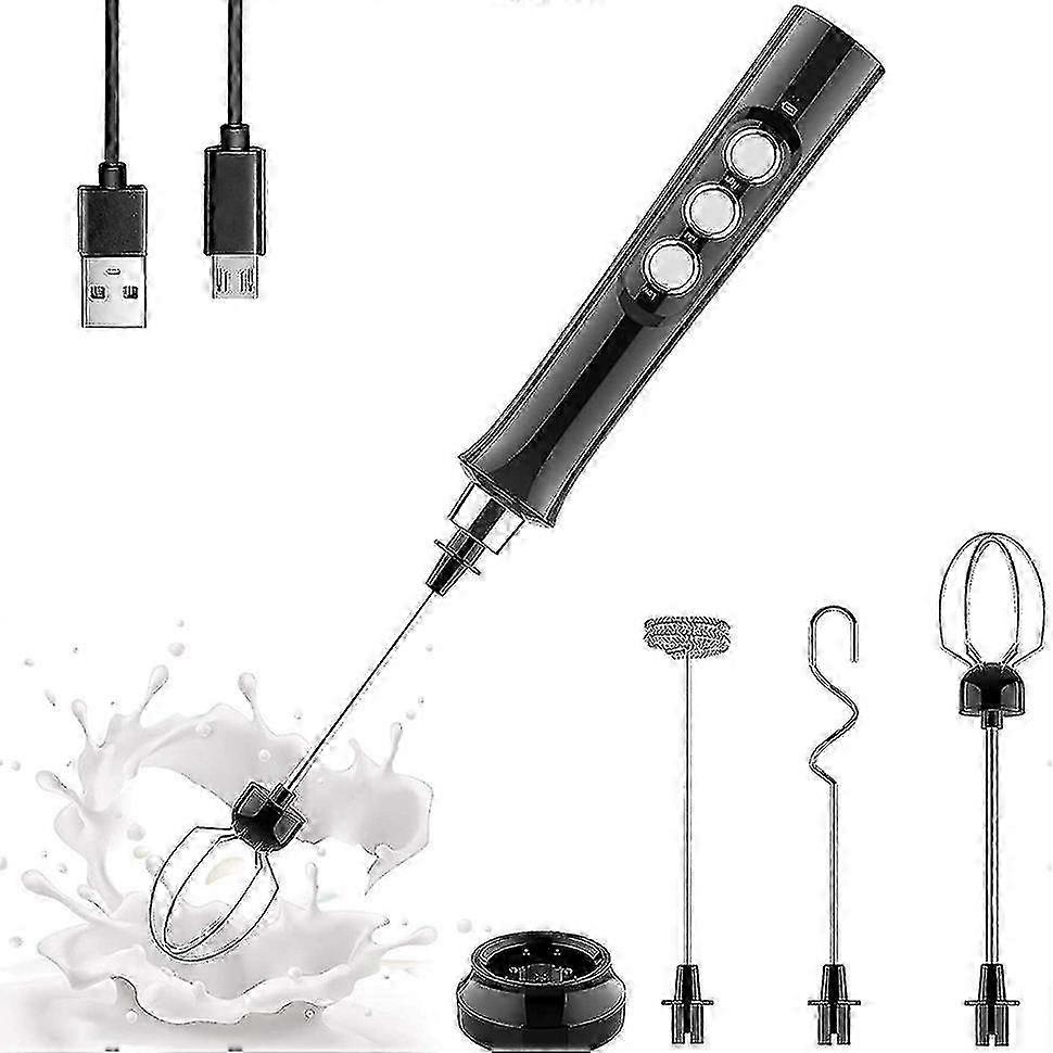 1 Set of USB Rechargeable Electric Milk Frothers, Perfect for Home Use and Compatible with Various Appliances