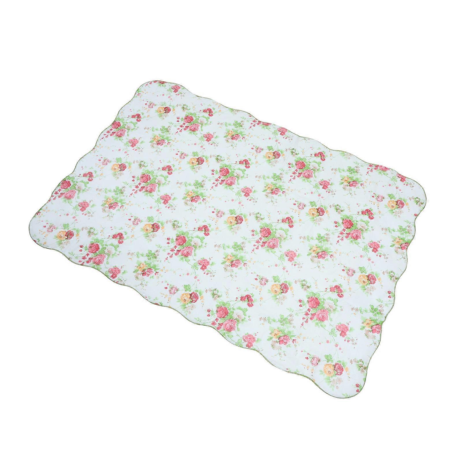 Waterproof Table Cover Pink Rectangular Table Cloth for Dining Room 152X106X0.1CM Non-Slip 1Pc