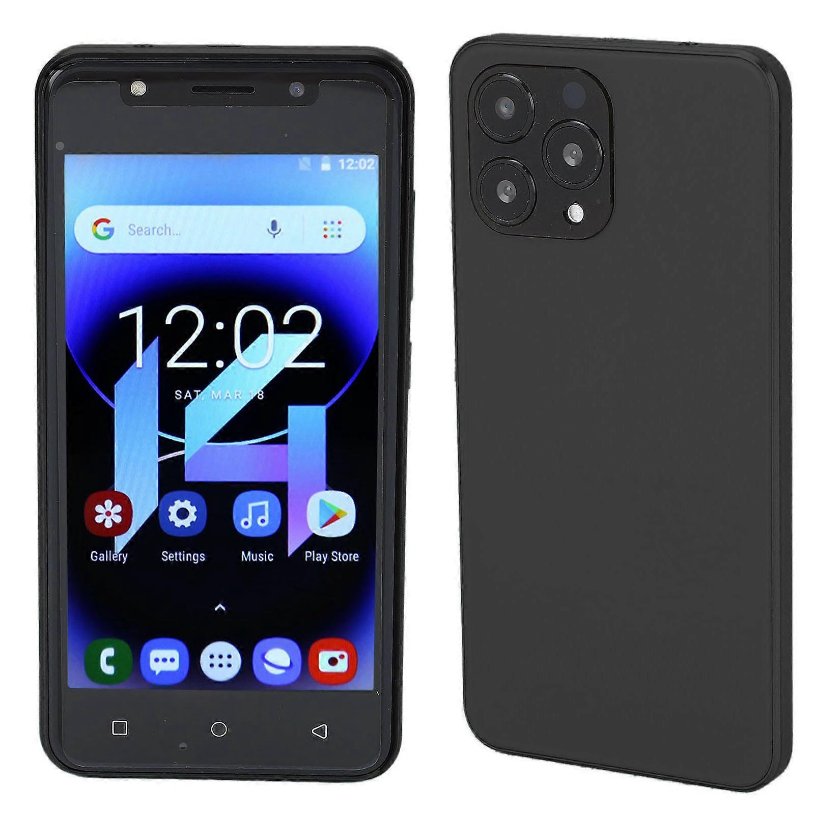 לא נעול סמארטפון 3G 5.0 אינץ HD מסך זיהוי פנים 4GB RAM 32GB ROM כרטיס כפול כפול המתנה טלפון נייד עבור אנדרואיד 10 שחור