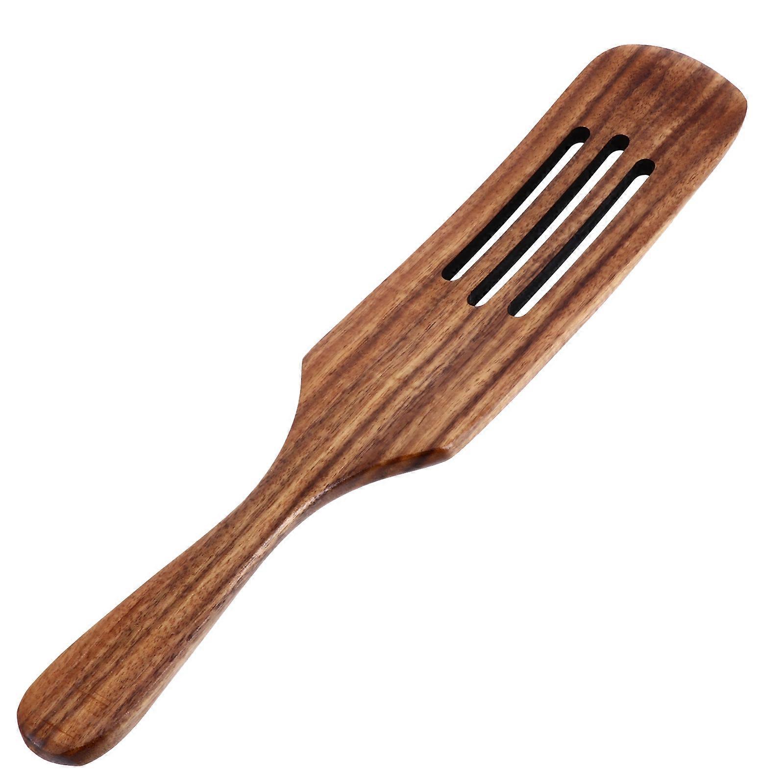 Wood Wok Spatula Kitchen Mixing Spatula Heat-resistant Home Cooks 28cm Spatula 1Set