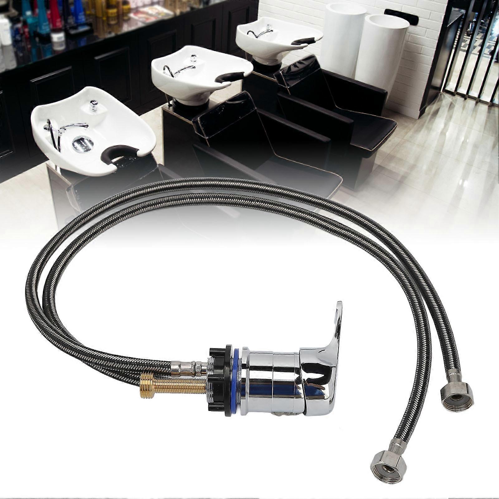 Shampoo Bed Faucet Mixing Valve Professional 31.5in Shampoo Bowl Faucet Hose for Shampoo Bed