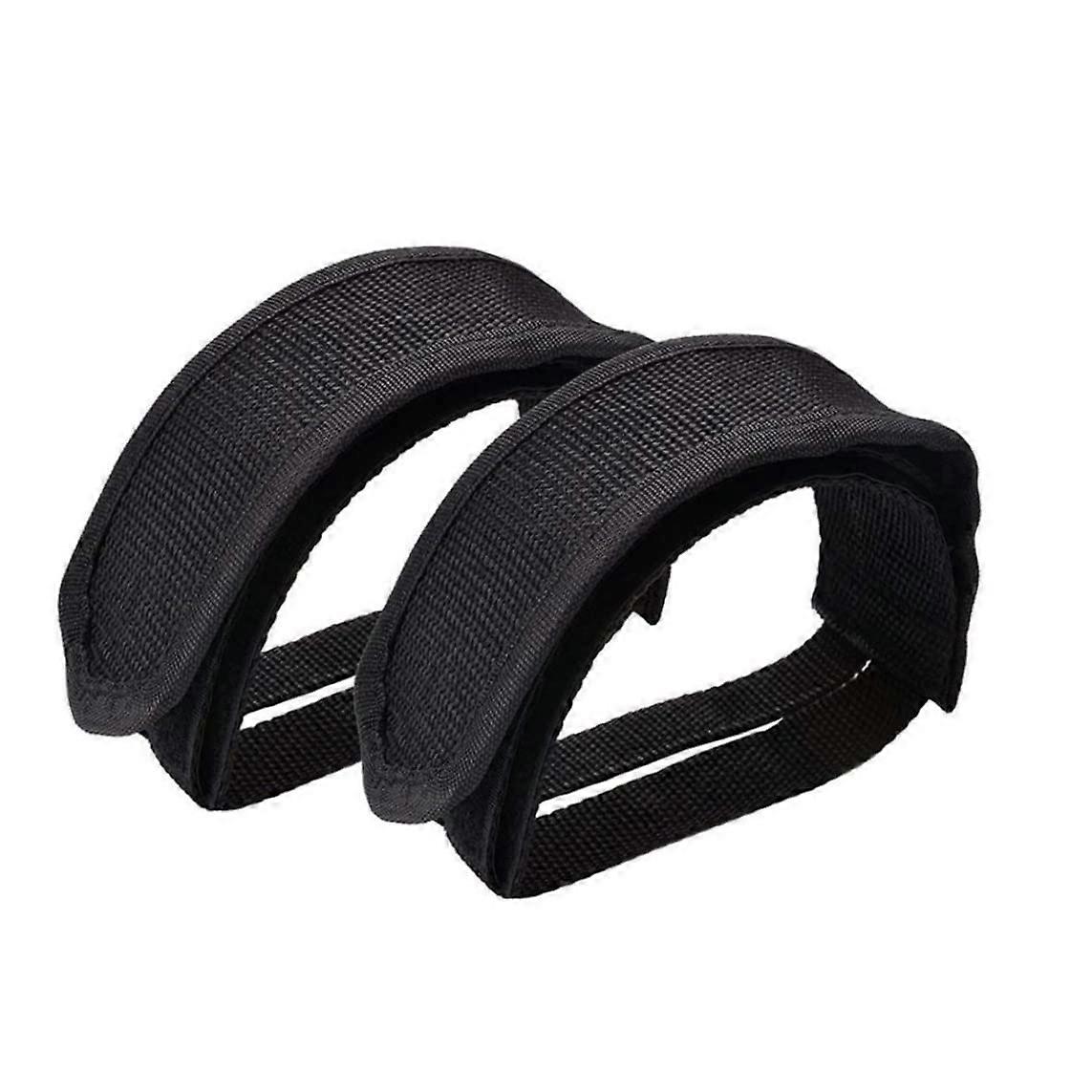 Bicycle Straps Pedal Pads Clips Clips Slip Slip Double Strap Adhesive for Fixed Bicycle Black Tastor 2 Pieces