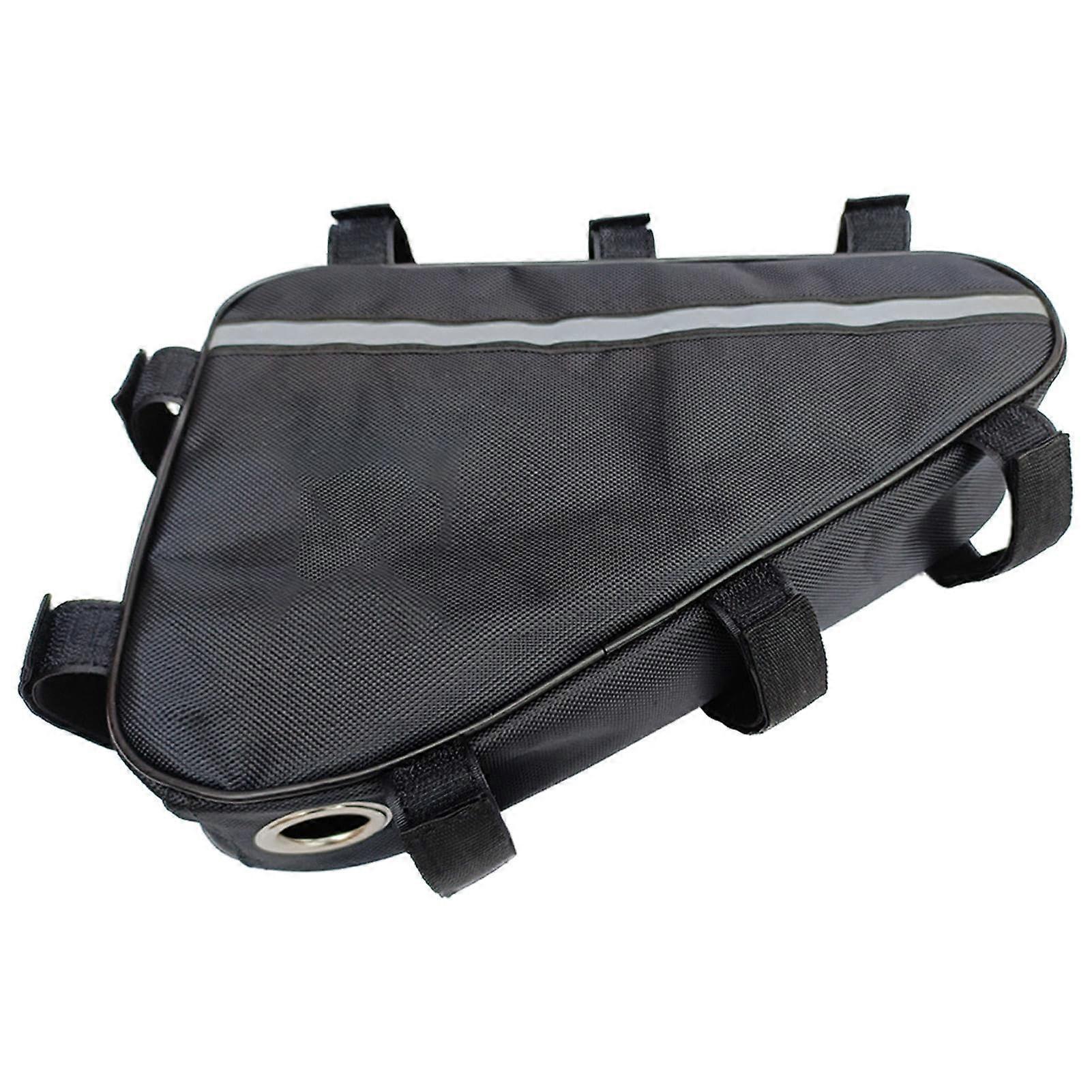 Cycle Battery Bag Triangle E Frame Holder, Waterproof High Capacity Electric Bicycle Case, Weatherproof Protective Design