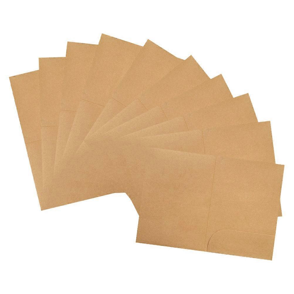 10 Pack Bifold Paper Folders with Single Pocket for Office, School, and Home Organization