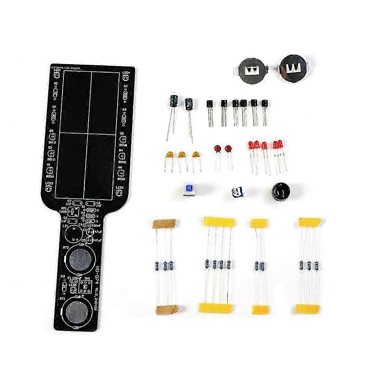 Electronic DIY Kit for Simple Metal Locator with Loose Parts Set for Circuit Board Soldering Practice