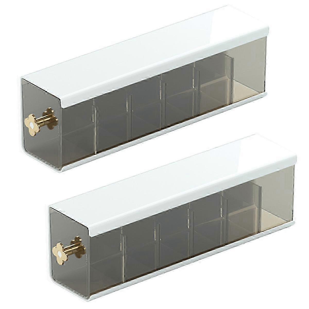 Wall-mounted drawer storage box, transparent multi-grid design, suitable for undergarments, socks, and ties
