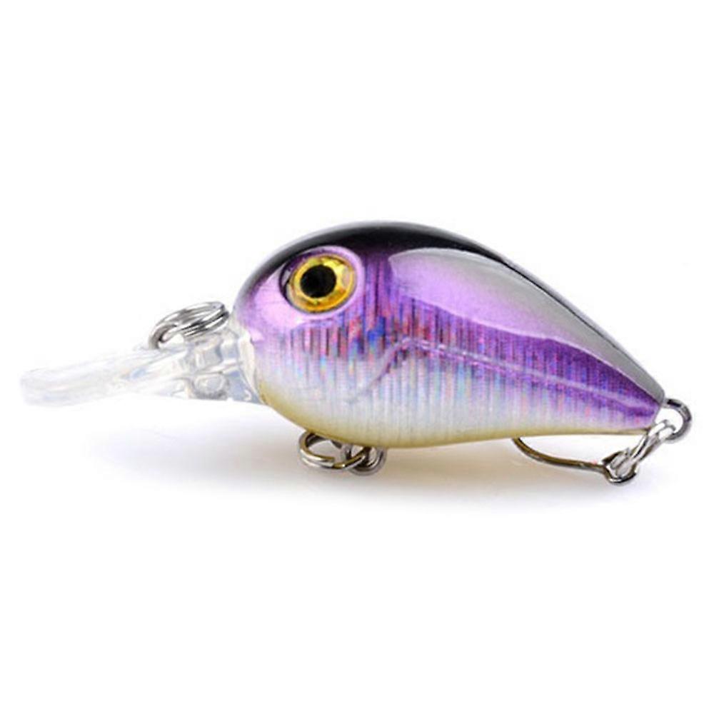 G38F Mini Crankbait 4.5cm 2.5g Floating Lure Laser Plastic Fishing Bait with Hook
