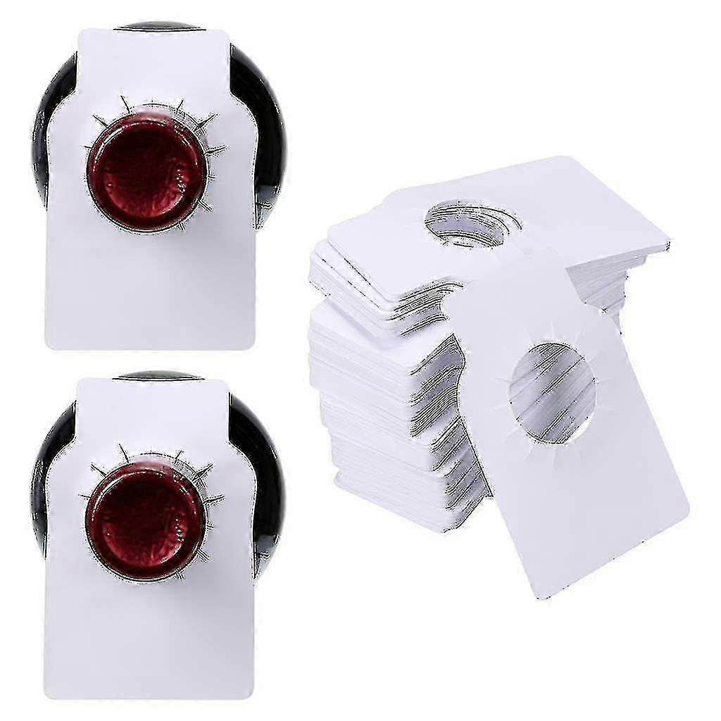 Reusable Plastic Wine Bottle Tags for Organizing Wine Racks and Cellars - 200 Count Per Pack