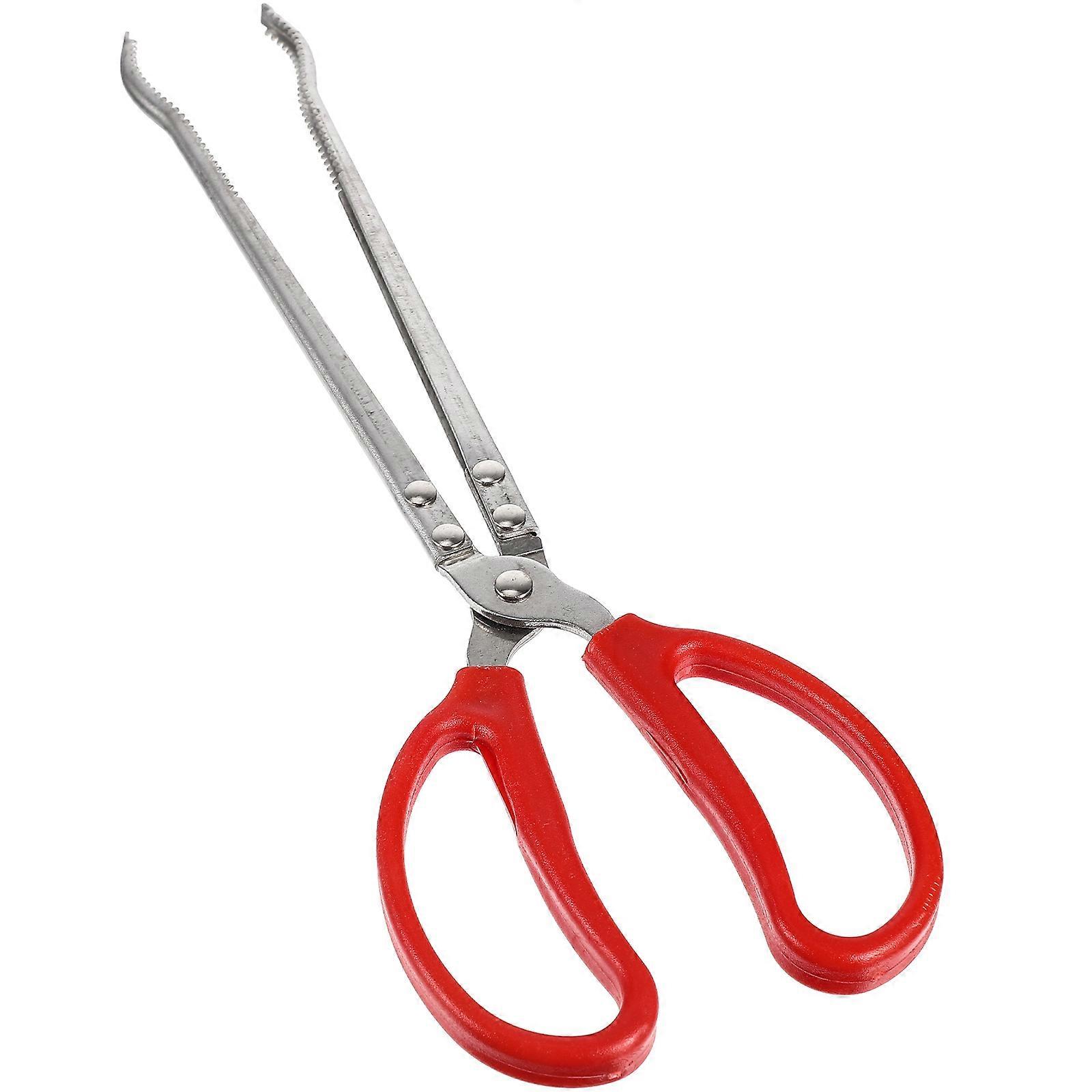 Clips Tongs Multi Function Clip Scissor Tong Crab Tong Mud Fish Clip Long Fish Clip Catching Seafood Handling Tool Beach Fishing 1Pack