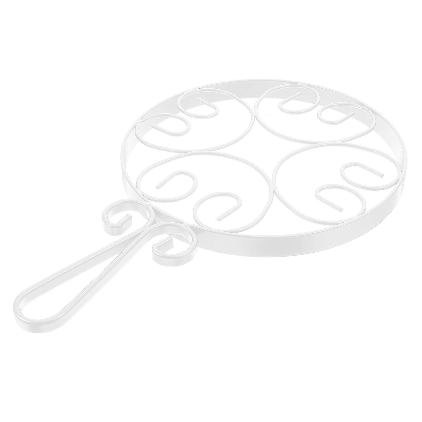 Dining Table Insulation Pad Cast Iron Pot Stands For Hot Saucepans With Long Handle Metal Trivets European Style 11.08X7.07X0.59In 1Pack