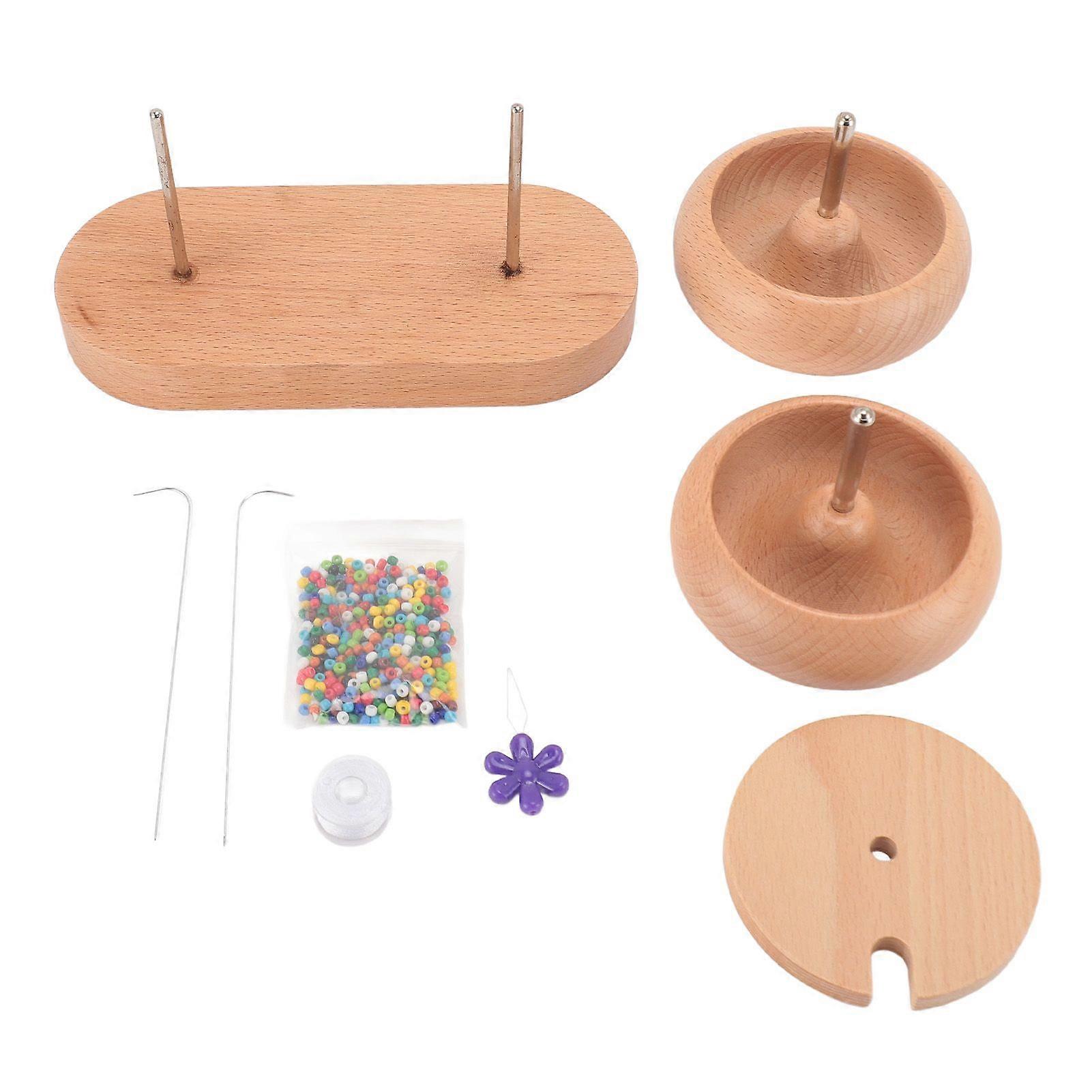 2025 أحدث نموذج خشبي من الطين حبة الدورية صانع مزدوج الرأس خيط أبيض