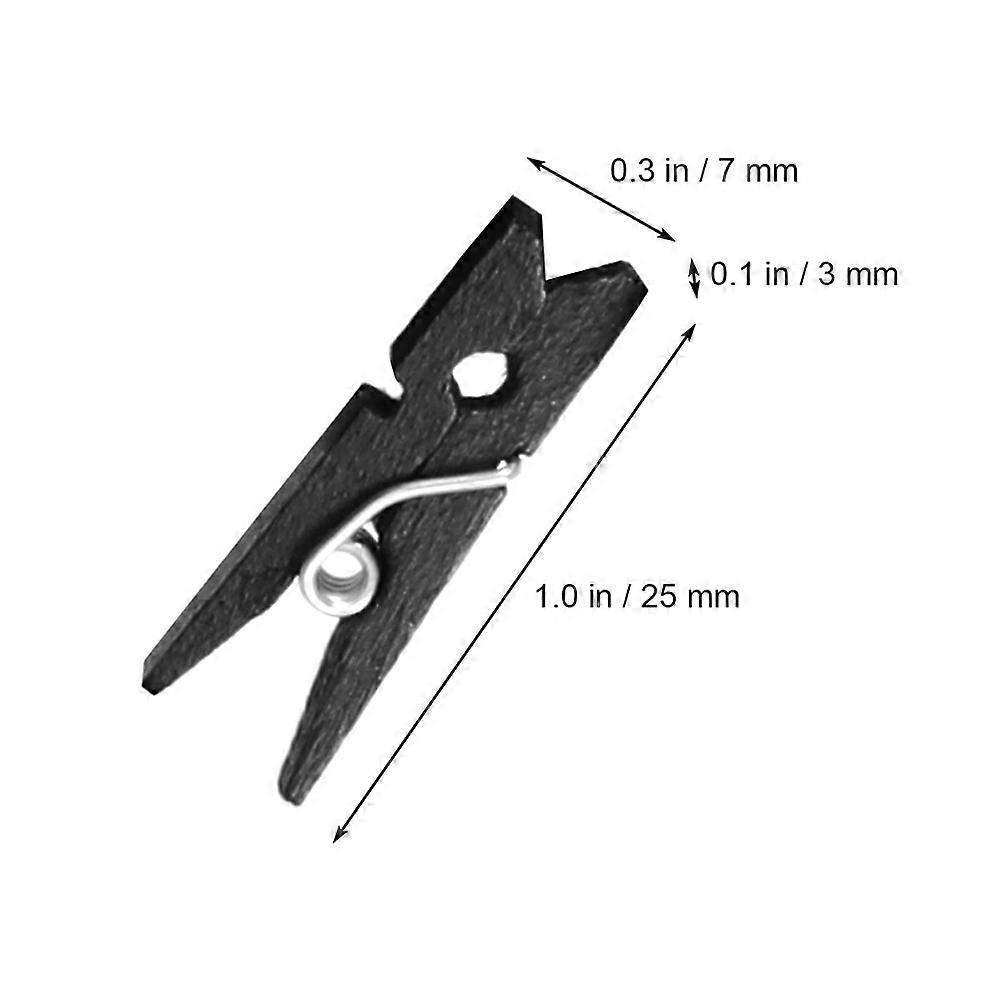 Small Clothespins for Hanging Photos Rectangular Wood PP Displaying Holiday Items 200Pcs