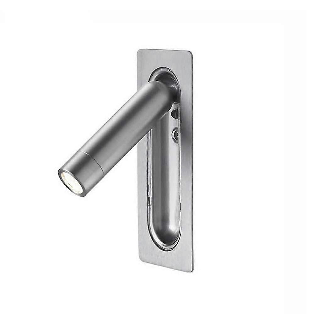 LED Bedroom Lamp Wall Light for Headboard, Adjustable Reading Light with Hidden Switch, 350° Rotatable, 90° Foldable Design