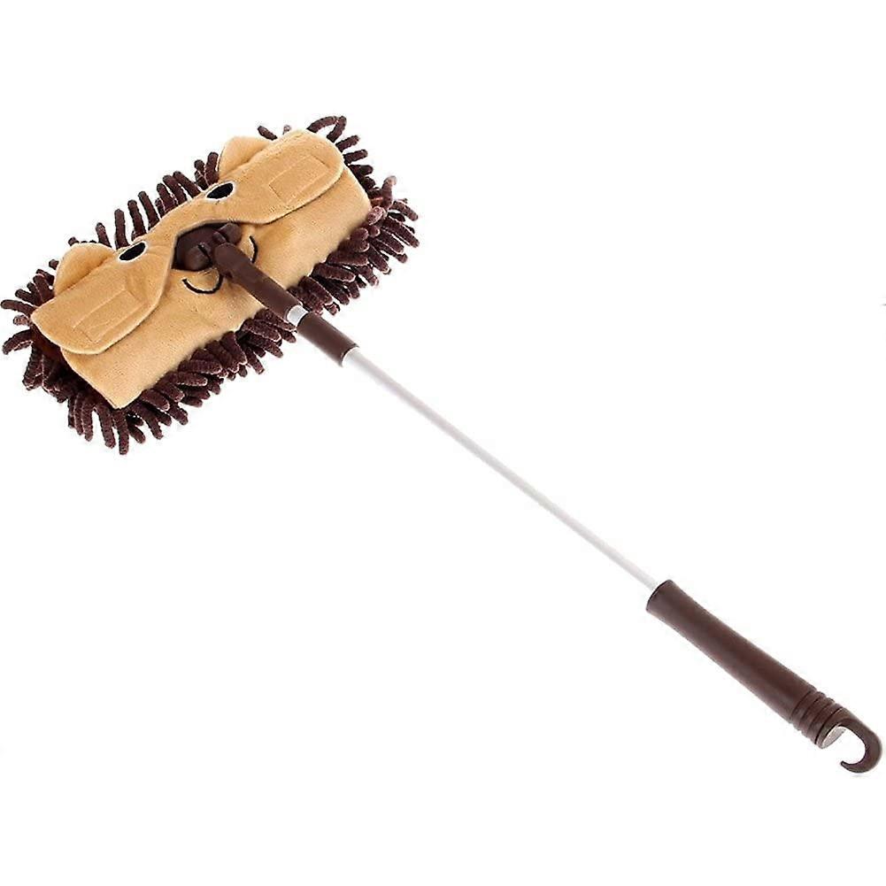 Children's Housework Play Set Removable Mini Mop, Broom, Dustpan, Extendable Handle, Tablet Drag Rope, Orange Cleaning Toys