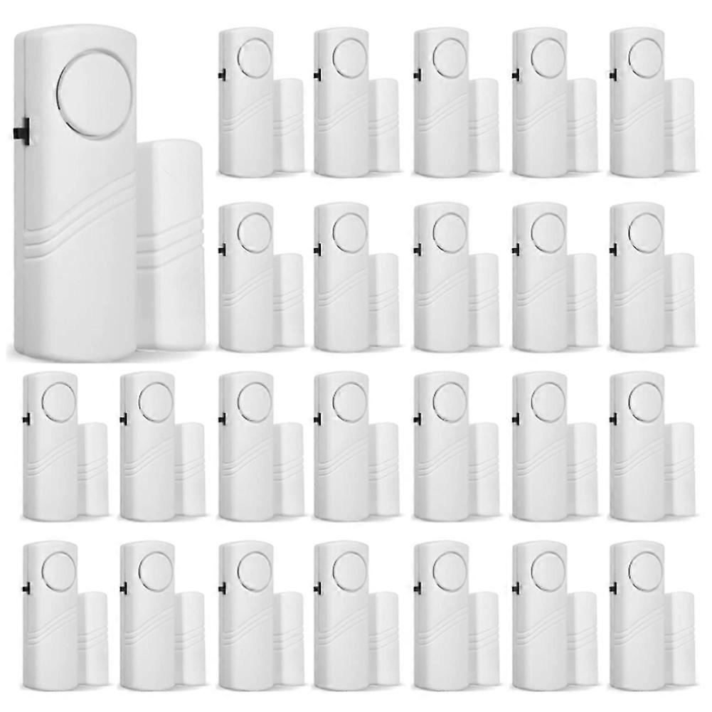 24Pcs Door and Window Alarm Electronic Alarm Window Alarm Sensor Anti-Burglary Window Security Alarm