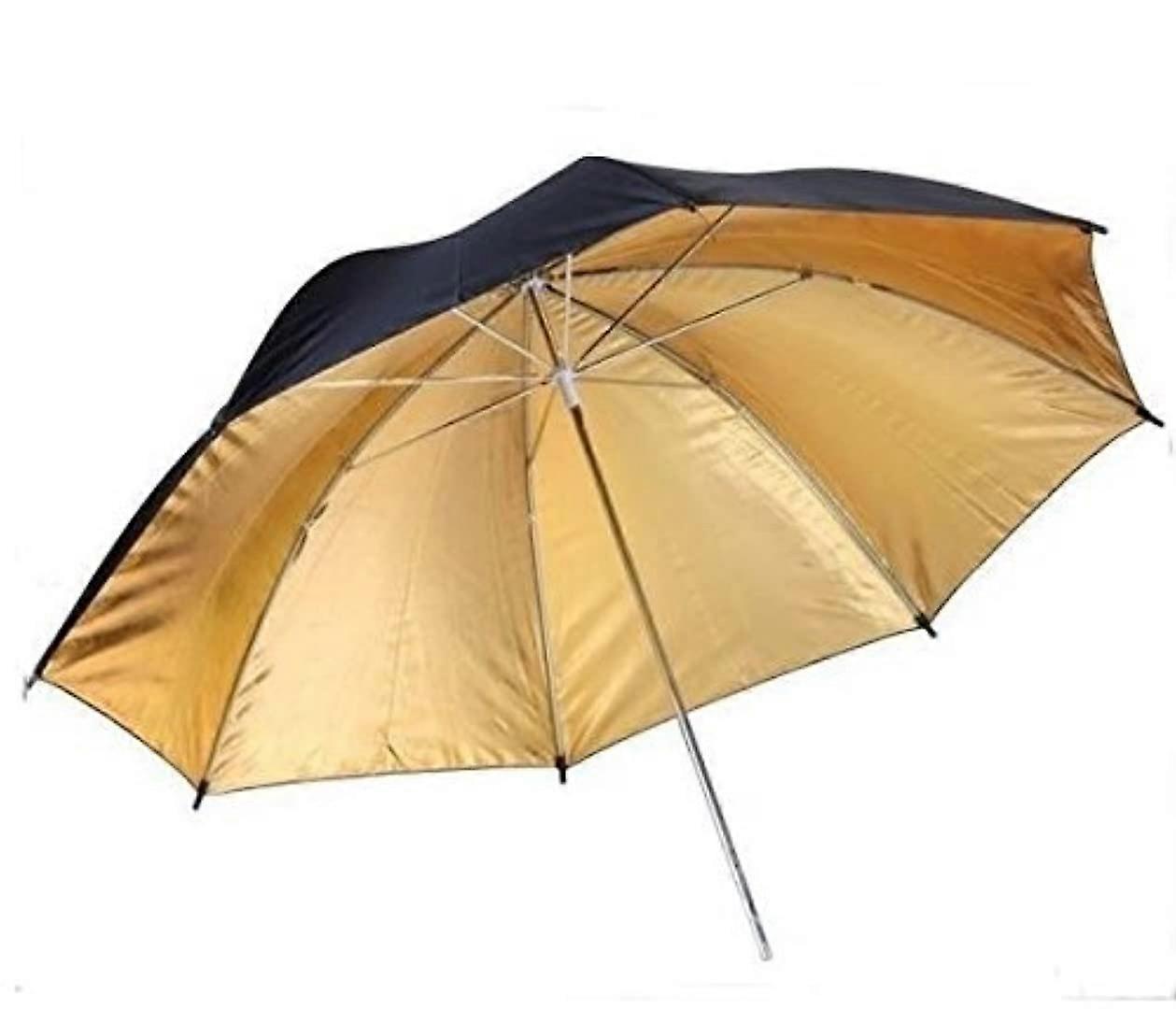 BR-BG110 Umbrella Reflector 110 cm Black Gold, Photography Lighting Modifier, Durable Studio Equipment, High-Quality Reflector