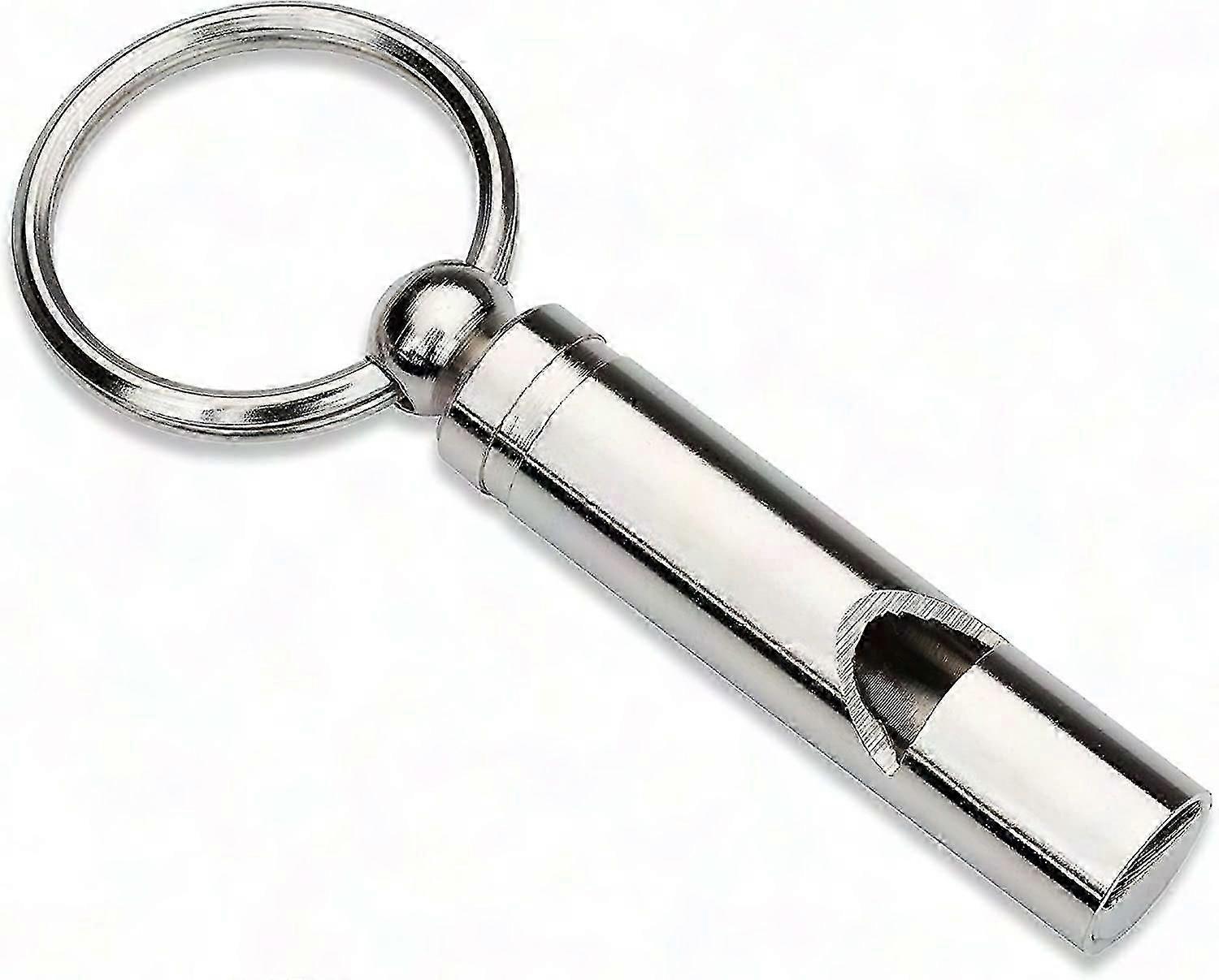 Durable Metal Pet Whistle with Crisp Tone, Portable Design for Keychain or Lanyard, Single Piece