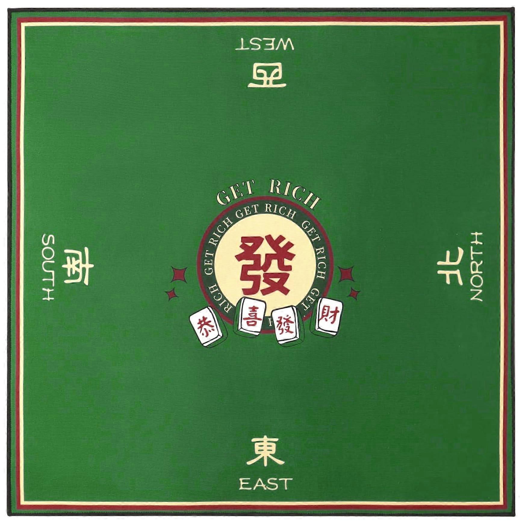 Mahjong Mat, 32 x 32 Inch NonSlip Noise Reduction Play Mat for Table Games