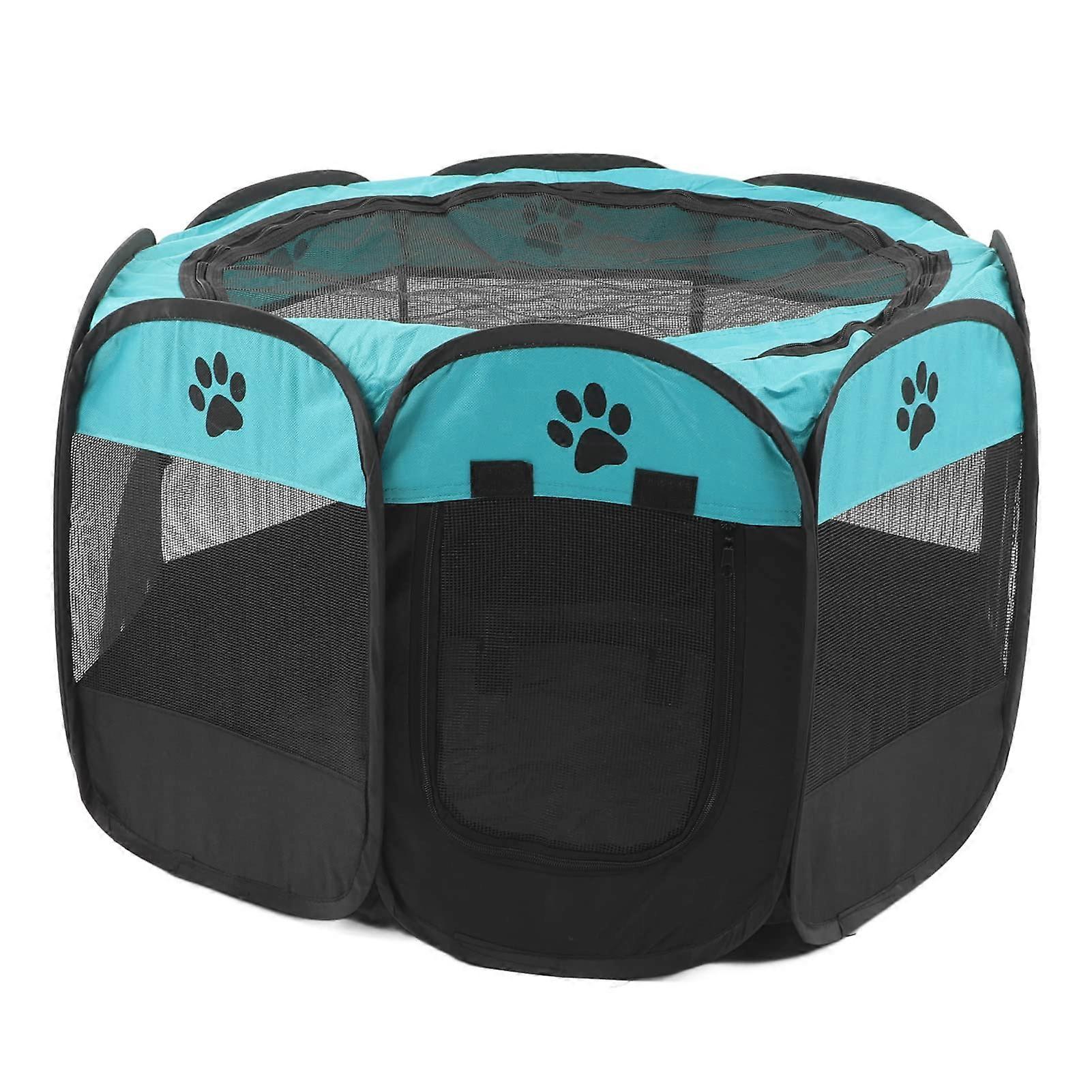 Foldable Pet Playpen, Portable 8Sided Oxford Fabric, Washable Dog Exercise Pen for Indoor and Outdoor Use