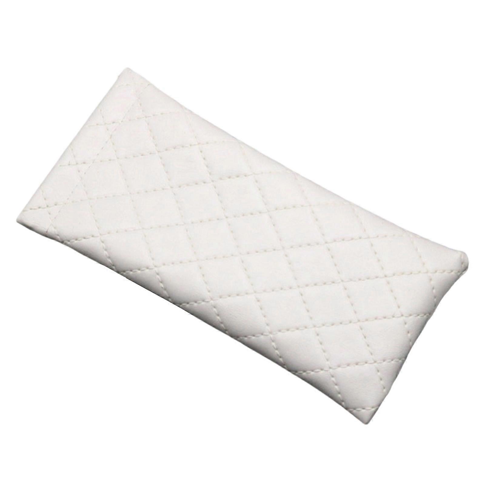 Practical Eyeglass Case Automatic Closure Convenient Storage Pouch For Sunglasses Small Items White