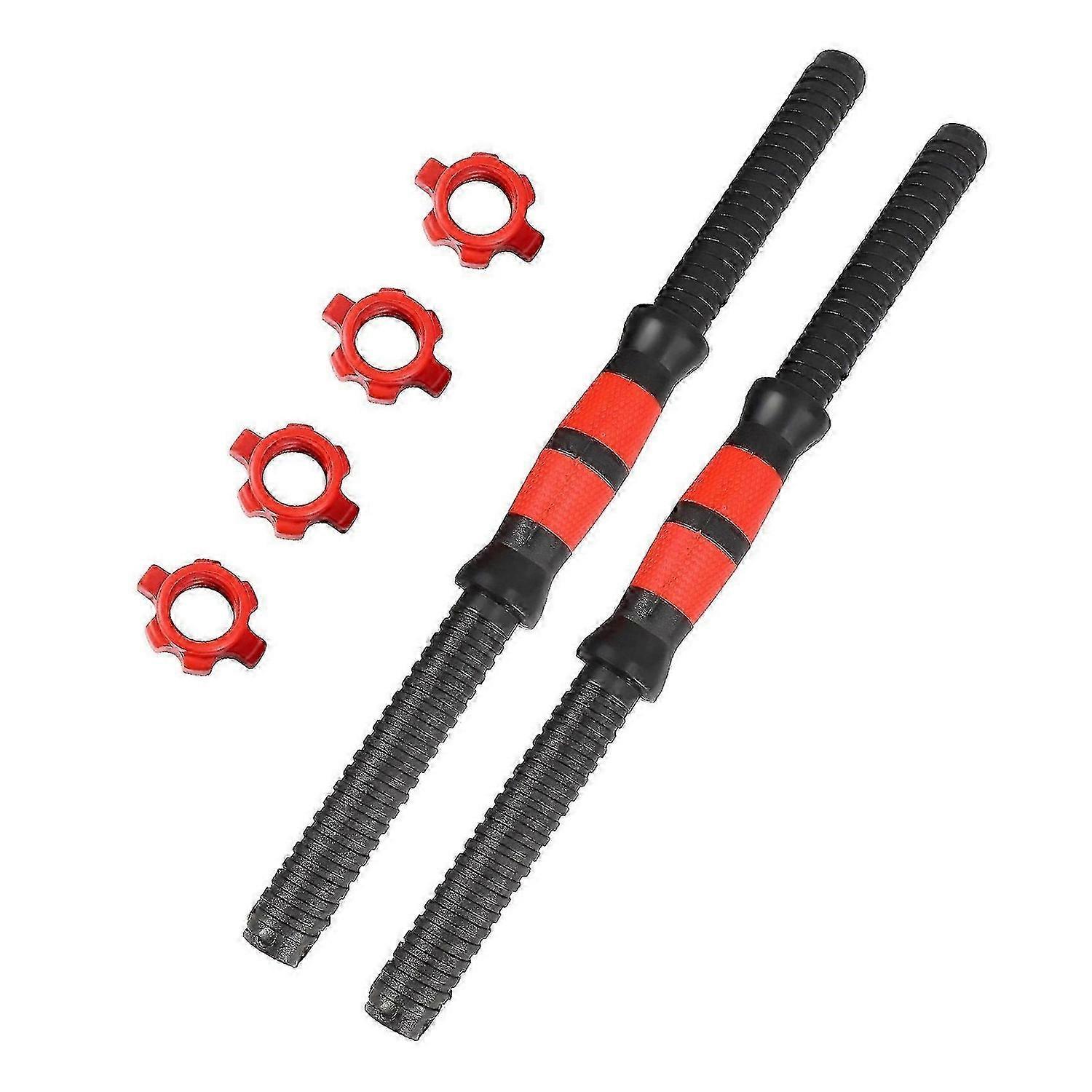 2Pcs Dumbbell Bars Prime Dumbbell Handle Barbell Handle Dumbbell Bars for Sport Workout Training Gym js