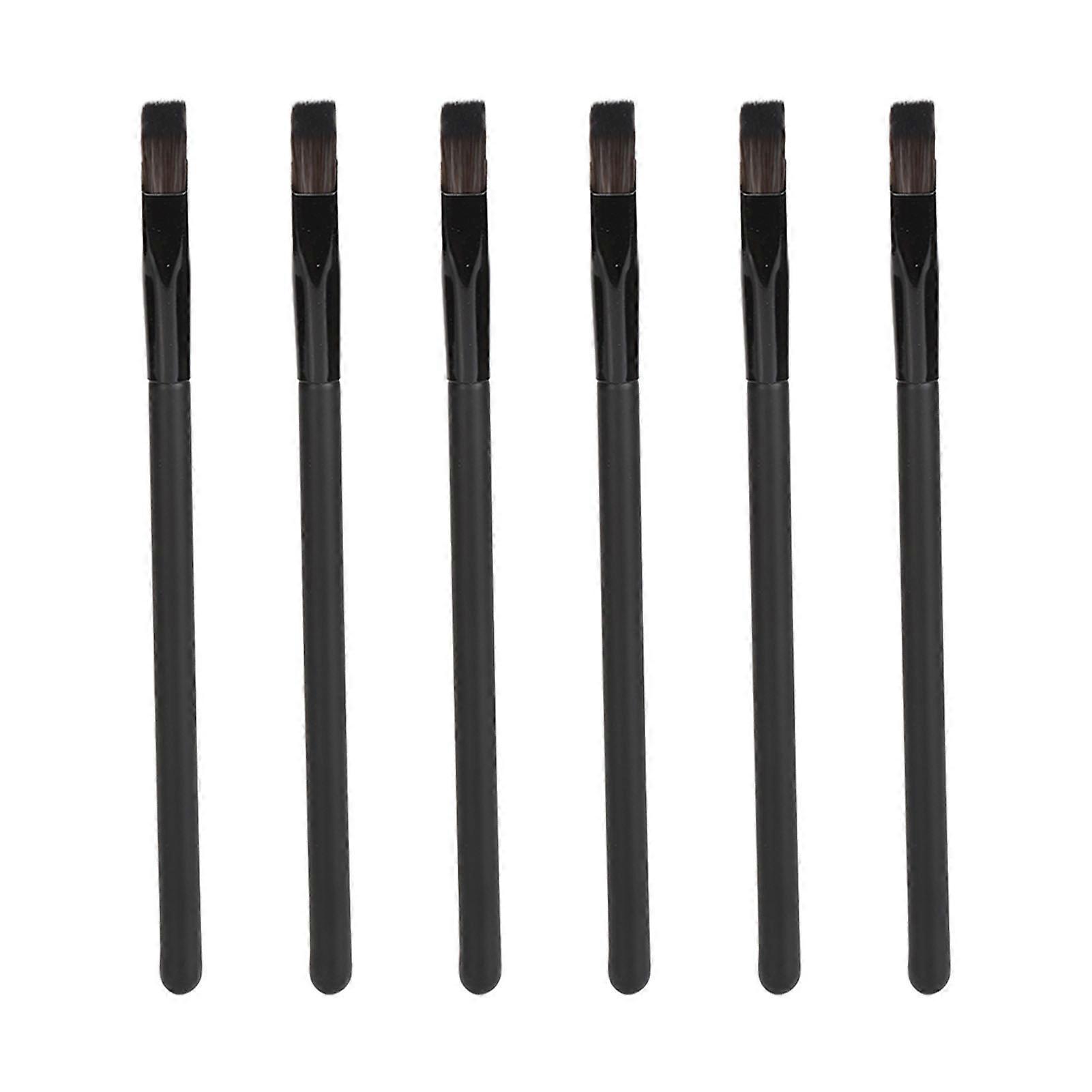 6PCS Eyebrow Brushes Multifunctional Eye Makeup Concealer Brush Square Angled Brow Brush Kit