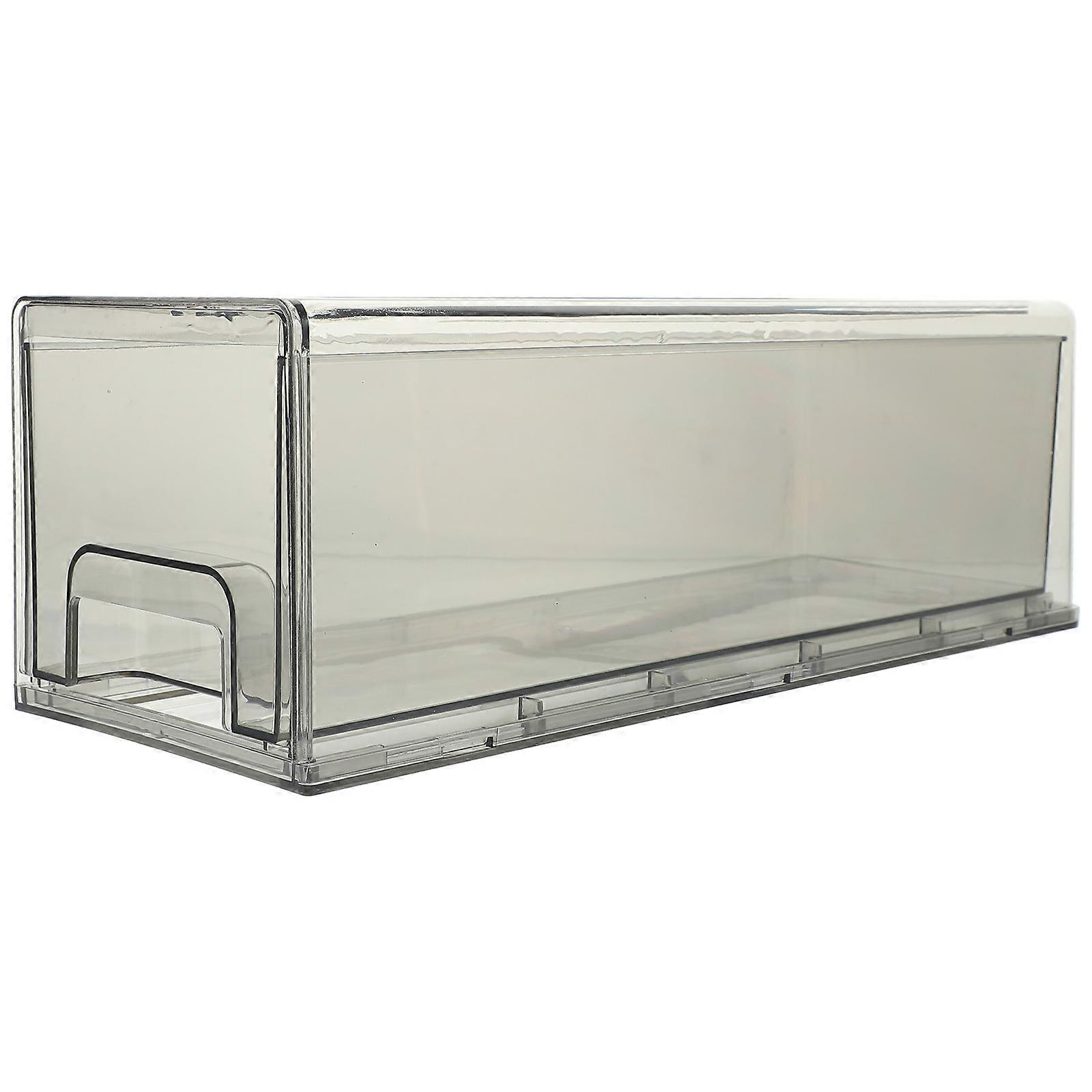 Airtight Storage Box Fridge Organizer Food Storage Refrigerator Organization Transparent 34X13X11CM Space-saving 1Pcs