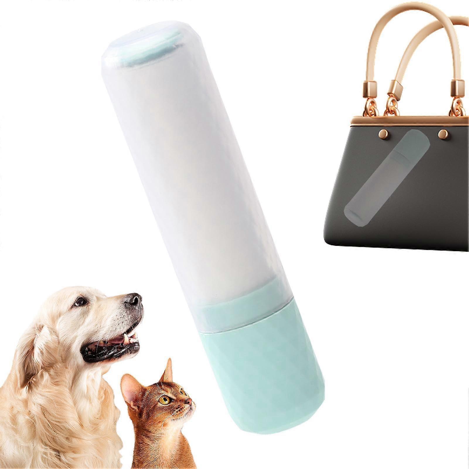 Cat Hair Remover Roller  Compact Clothing Lint Roller  Cat Hair Removal Tool Lint Remover Unique slanted teardrop design for ceiling blue