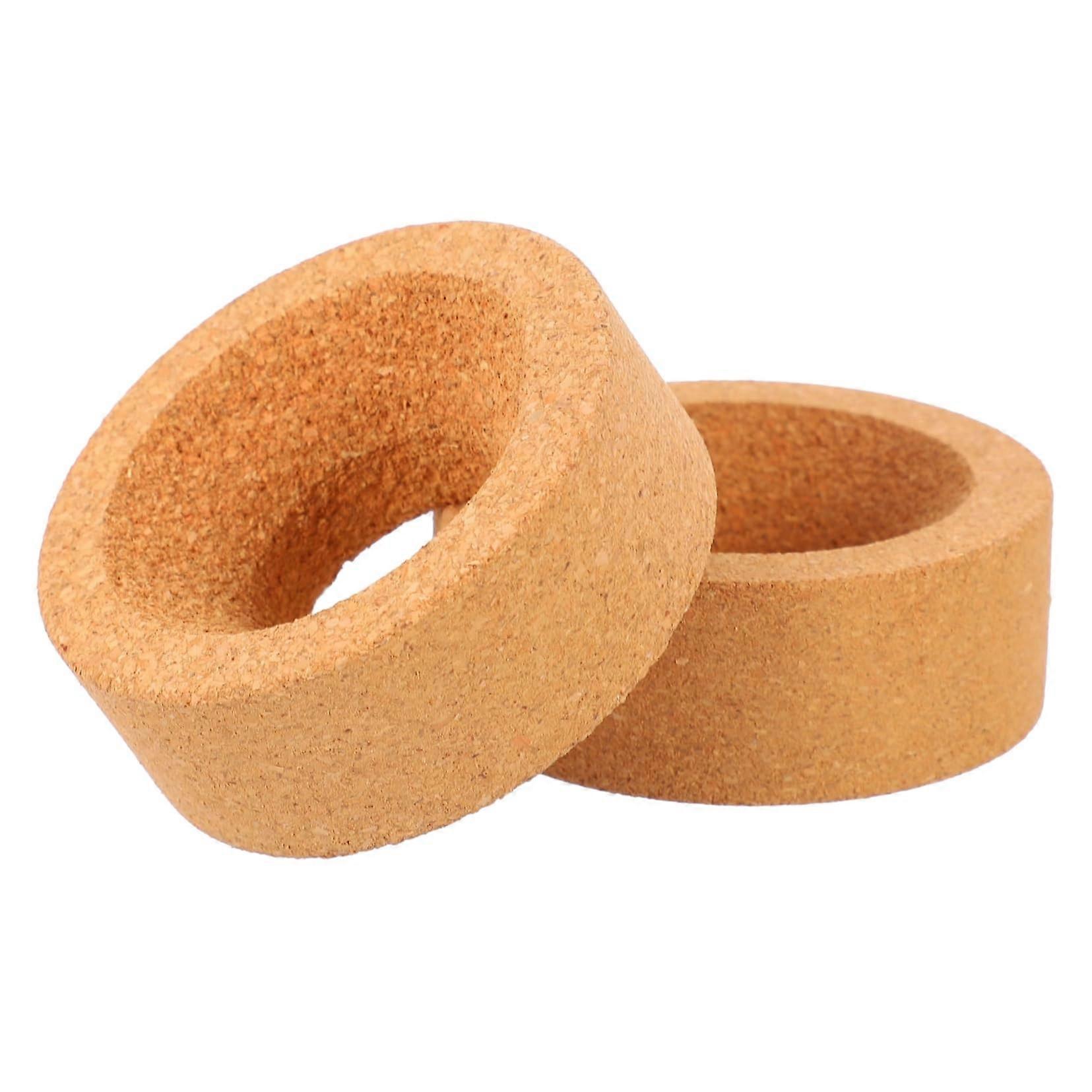 Bottle Holder Cork Ring Set for Laboratory Bottles - 8x8CM Round Cork Holders for Chemical Glassware