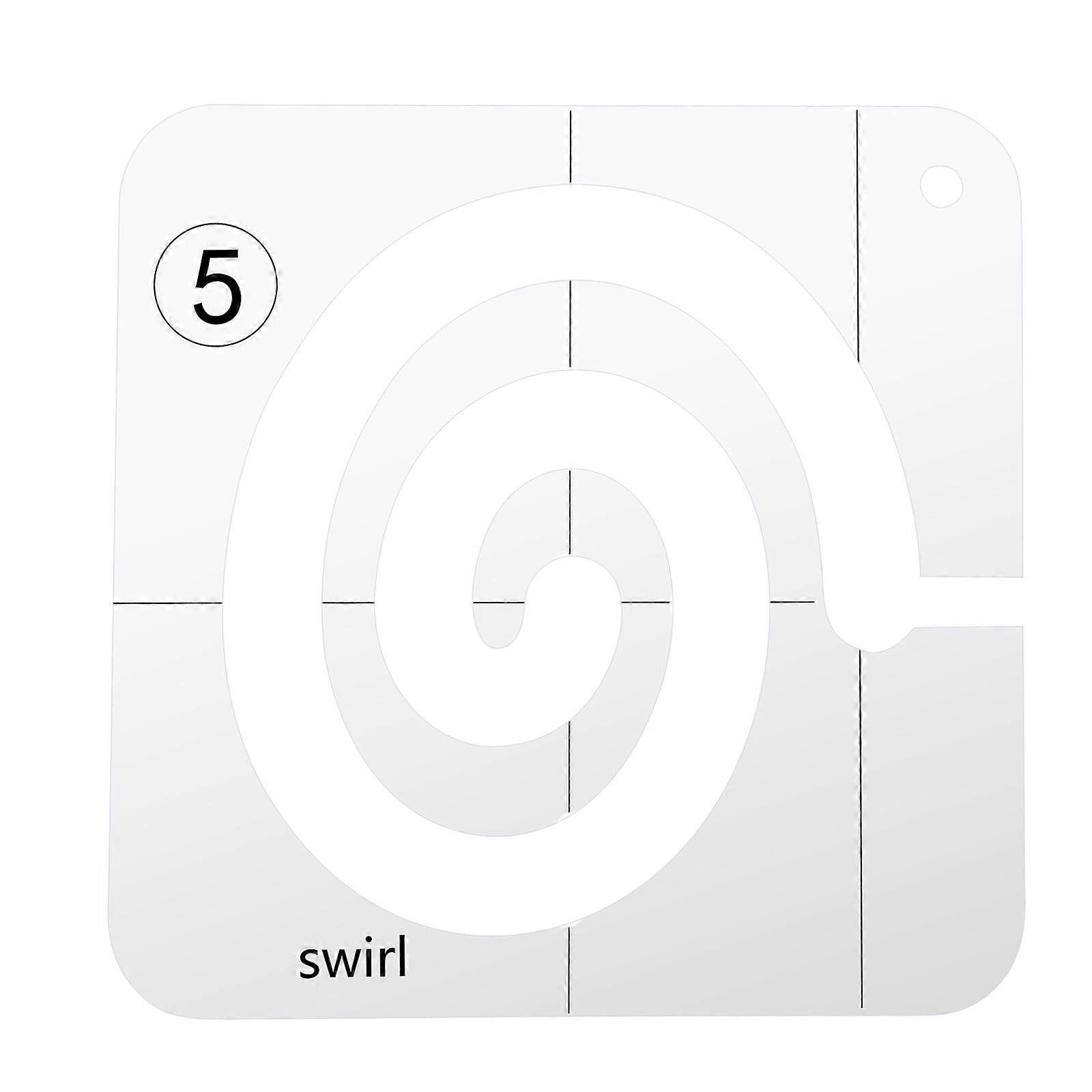 Multi-functional Sewing Template with Hollow Design for DIY Use Made of Acrylic Multi Color