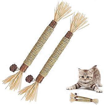 Catnip Stick, Chewing Sticks For Cats, 2 Pieces Tooth Cats, Cat Grass -A