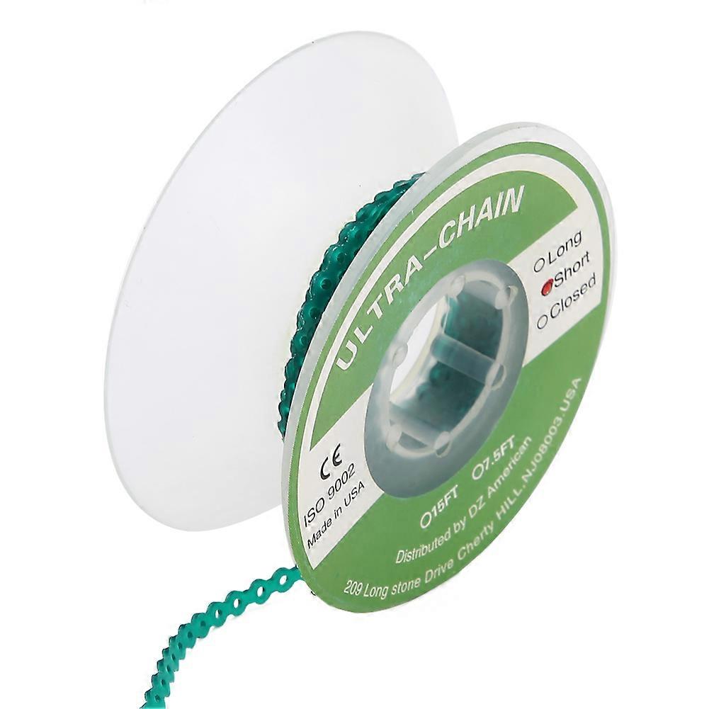 Dental Orthodontic Elastic Rubber Chain Colorful Dental Tooth Orthodontic AccessoryDark Green