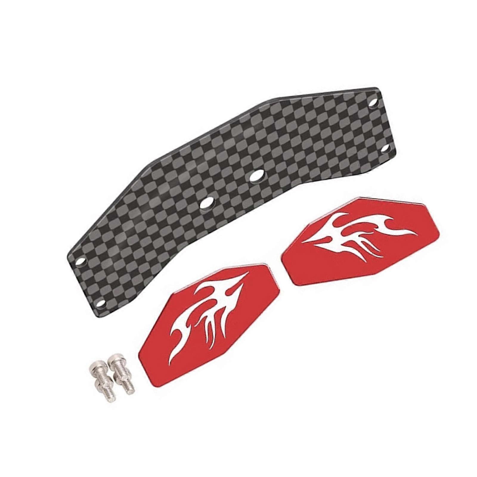 High Performances Carbon Fiber Construction Lightweight 1/24 Scale Remote Control Vehicle Frame  Red