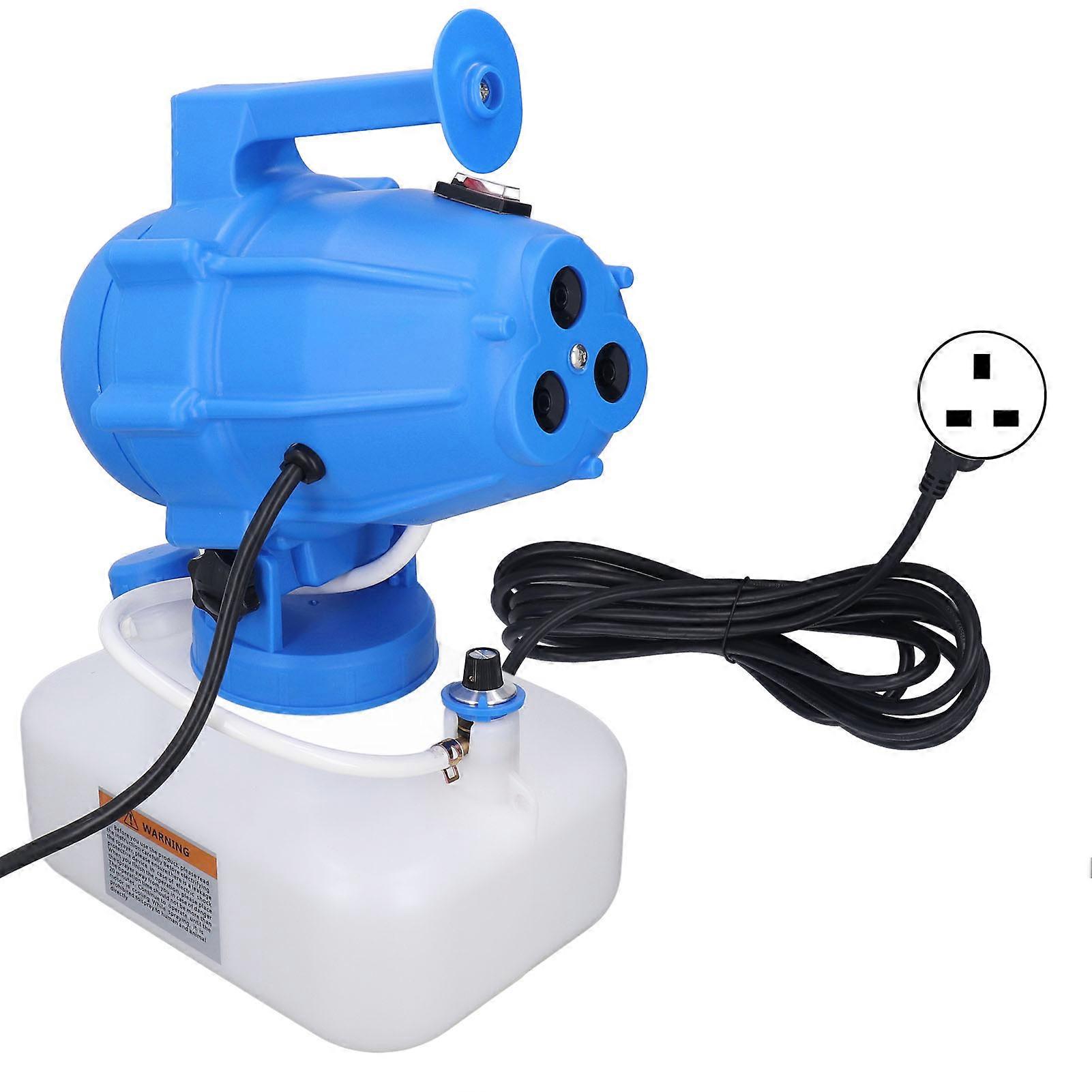5L Ultra Low Volume Sprayer Portable Adjustable Fogging Atomizer 3 Nozzle Design 1200W UK Plug 220V