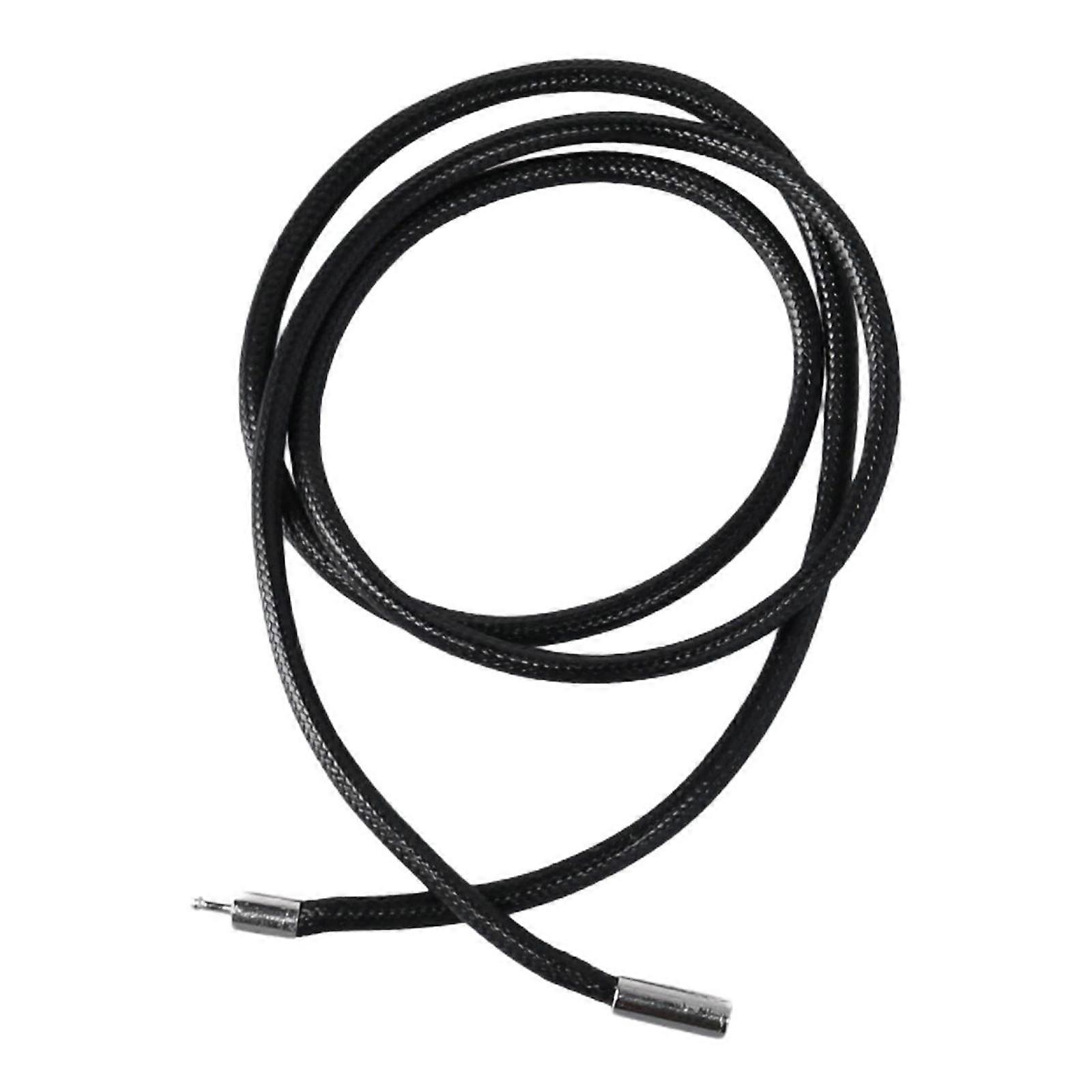 Fashion Braided Rope Necklace Wax Rope Chain Polyester Pendant String Wax Cord with Secure Clasp Soft Comfortable 60cm