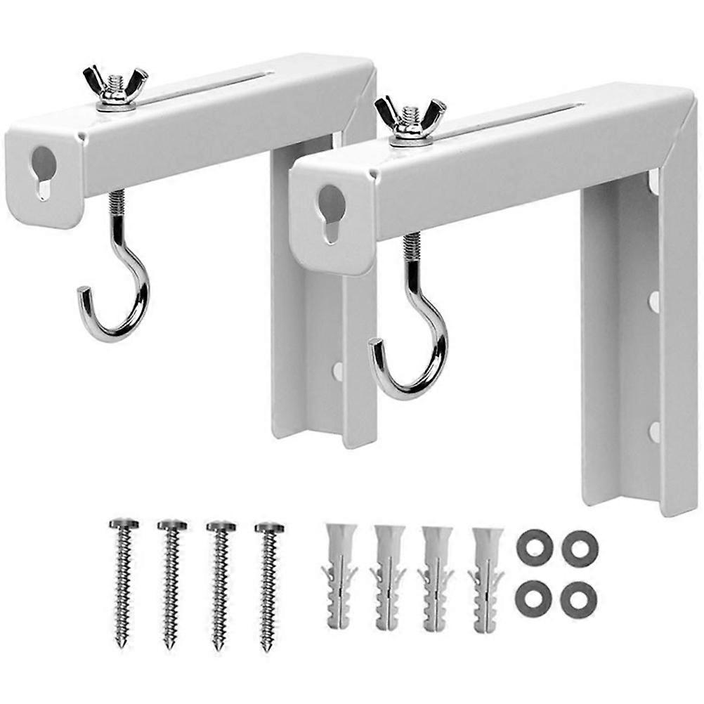 2pcs Projector Screen Ceiling Mount Brackets Mounting Hooks For Wall Installation For Home Office Classrooms And Presentations